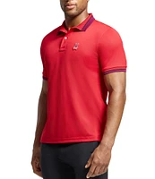 Psycho Bunny Performance Stretch Stratton Sport Pique Short Sleeve Polo Shirt