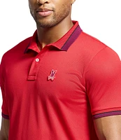 Psycho Bunny Performance Stretch Stratton Sport Pique Short Sleeve Polo Shirt