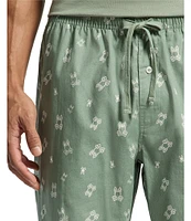 Psycho Bunny Printed Woven Poplin Pajama Pants