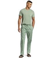 Psycho Bunny Printed Woven Poplin Pajama Pants
