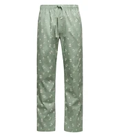 Psycho Bunny Printed Woven Poplin Pajama Pants