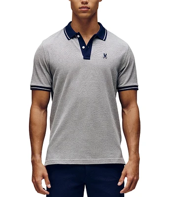 Psycho Bunny Quinton Textured Pique Short Sleeve Polo Shirt