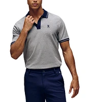 Psycho Bunny Quinton Textured Pique Short Sleeve Polo Shirt