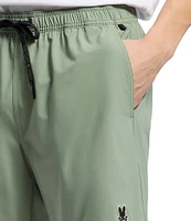 Psycho Bunny Samos Hydro Chromic 5 3/4#double; Inseam Printed Swim Trunks