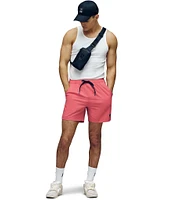 Psycho Bunny Samos Hydro Chromic 5 3/4#double; Inseam Printed Swim Trunks
