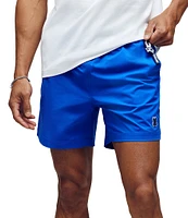 Psycho Bunny Samos Hydro Chromic 5 3/4#double; Inseam Printed Swim Trunks