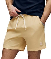 Psycho Bunny Samos Hydro Chromic 5 3/4#double; Inseam Printed Swim Trunks