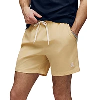 Psycho Bunny Samos Hydro Chromic 5 3/4#double; Inseam Printed Swim Trunks