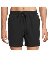 Psycho Bunny Samos Hydro Chromic 5 3/4#double; Inseam Printed Swim Trunks