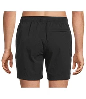 Psycho Bunny Samos Hydro Chromic 5 3/4#double; Inseam Printed Swim Trunks