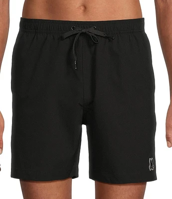 Psycho Bunny Samos Hydro Chromic 5 3/4#double; Inseam Printed Swim Trunks