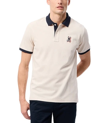 Psycho Bunny Sanderson Pique Short Sleeve Polo Shirt