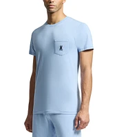 Psycho Bunny Short Sleeve Jersey Pocket Embroidered Bunny Lounge T-Shirt