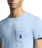 Psycho Bunny Short Sleeve Jersey Pocket Embroidered Bunny Lounge T-Shirt