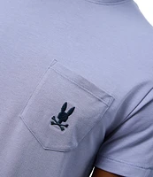 Psycho Bunny Short Sleeve Jersey Pocket Embroidered Bunny Lounge T-Shirt