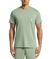 Psycho Bunny Short Sleeve Jersey Pocket Embroidered Bunny Lounge T-Shirt