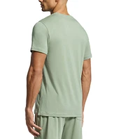 Psycho Bunny Short Sleeve Jersey Pocket Embroidered Bunny Lounge T-Shirt