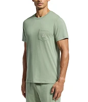 Psycho Bunny Short Sleeve Jersey Pocket Embroidered Bunny Lounge T-Shirt