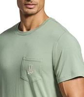 Psycho Bunny Short Sleeve Jersey Pocket Embroidered Bunny Lounge T-Shirt