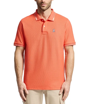 Psycho Bunny Stirling Pique Short Sleeve Polo Shirt