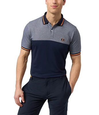 Psycho Bunny Syracuse Color Block Sport Short Sleeve Polo Shirt