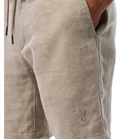 Psycho Bunny Windcrest Linen 7#double; Inseam Shorts