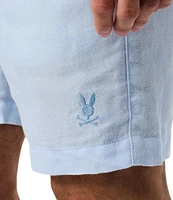 Psycho Bunny Windcrest Linen 7#double; Inseam Shorts