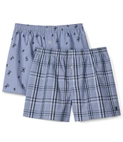 Psycho Bunny Woven Boxers 2-Pack