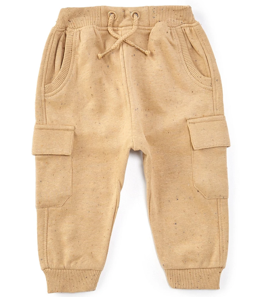 Purebaby® Baby Boys Newborn-24 Months Cargo-Pocket Brushed Fleece Jogger Pants