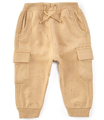 Purebaby® Baby Boys Newborn-24 Months Cargo-Pocket Brushed Fleece Jogger Pants