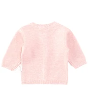 Purebaby® Baby Girls Newborn-24 Months Long Sleeve Textured Cardigan