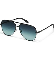 Quay Australia Unisex High Key 55mm Aviator Sunglasses