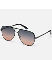 Quay Australia Unisex High Key 55mm Aviator Sunglasses