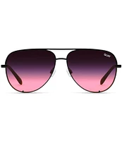 QUAY Unisex High Key 55mm Aviator Sunglasses