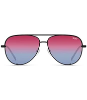 QUAY Unisex High Key 55mm Aviator Sunglasses