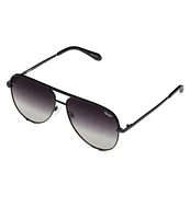 Quay Australia Unisex High Key 55mm Polarized Aviator Sunglasses