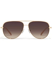 QUAY Unisex High Key Extra Large 56mm Gradient Aviator Sunglasses