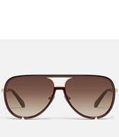 Quay Australia Unisex High Profile 51mm Aviator Sunglasses