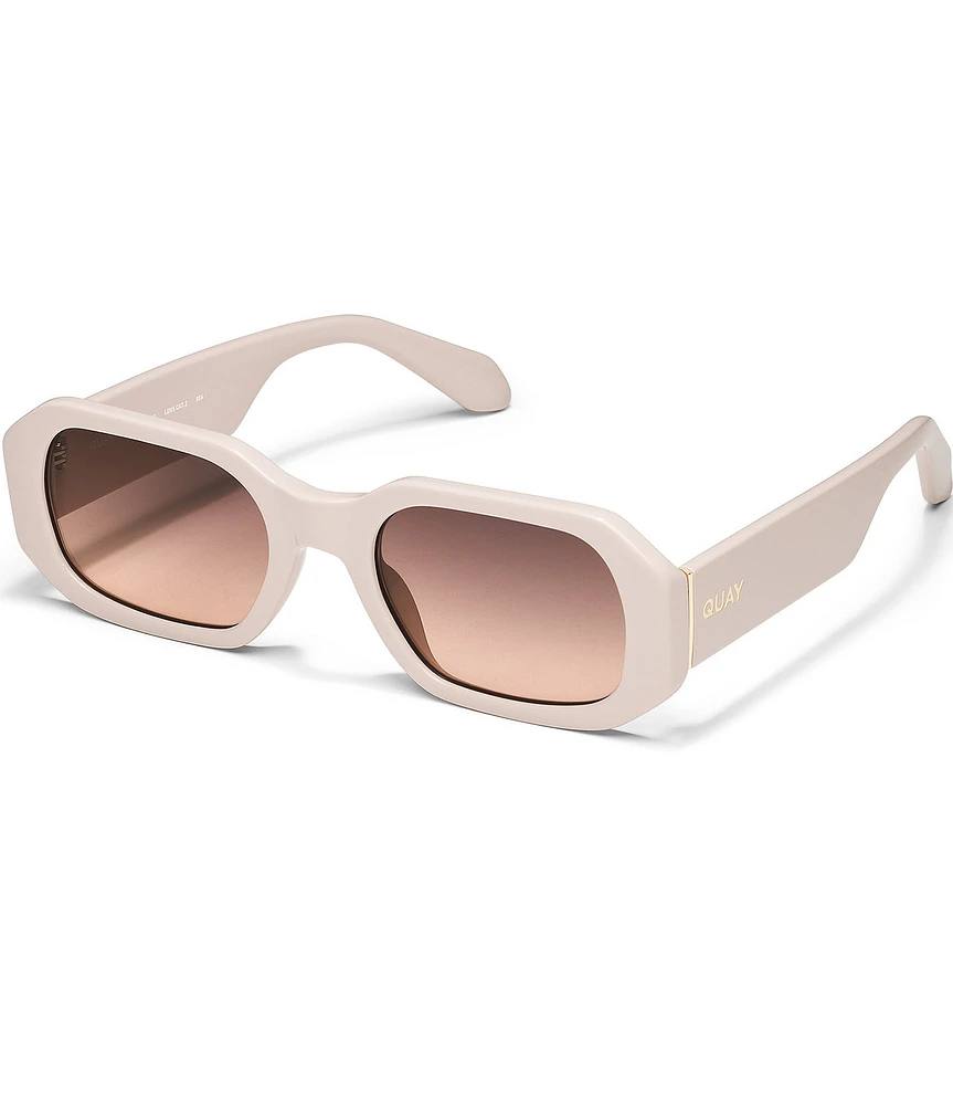 Quay Australia Unisex Hyped Up 44mm Geometric Sunglasses