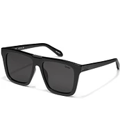 Quay Australia Unisex Name Drop 48mm Square Polarized Sunglasses