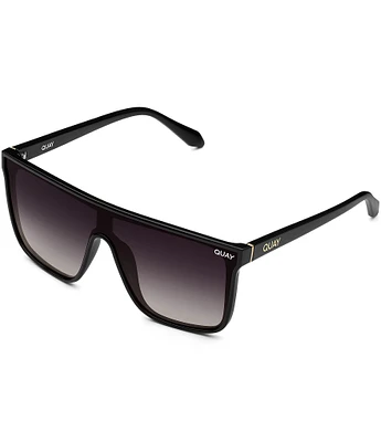 Quay Australia Unisex Nightfall Oversized 52mm Polarized Shield Sunglasses