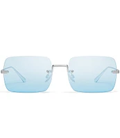 Quay Australia Unisex TTYL Rimless 43mm Square Sunglasses