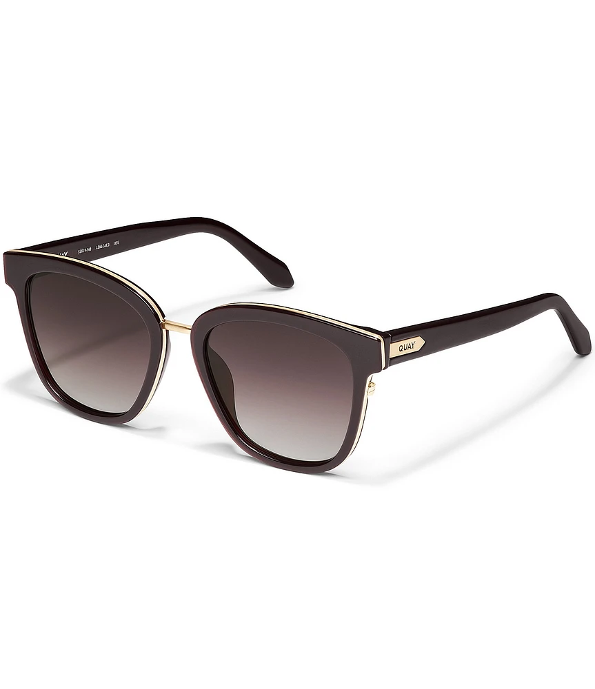 Quay Australia Women's Act Natural 49mm Square Sunglasses