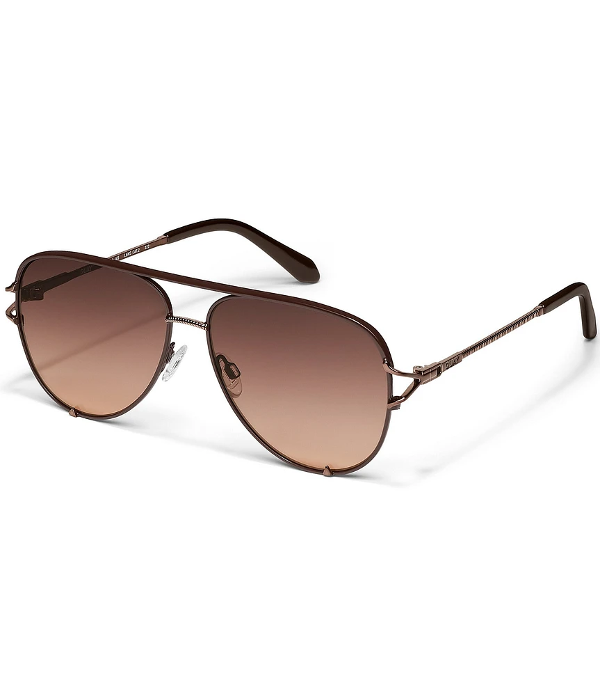 Quay Australia Women's High Key Twist 51mm Aviator Sunglasses