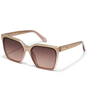 QUAY Women's Level Up 51mm Gradient Lens Square Sunglasses