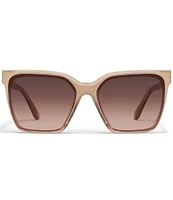 QUAY Women's Level Up 51mm Gradient Lens Square Sunglasses