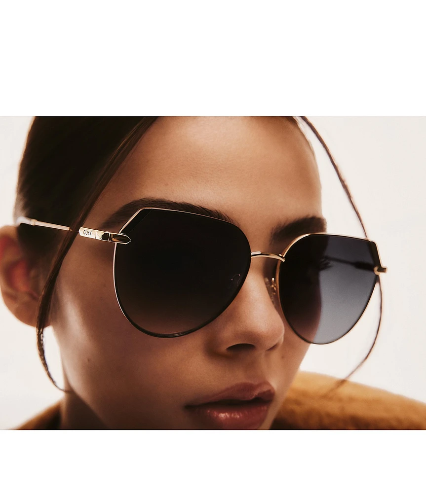 QUAY Women's Main Character 54mm Round Sunglasses