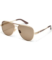 Quay Australia Women's Open Tab 54mm Aviator Sunglasses