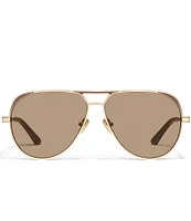 Quay Australia Women's Open Tab 54mm Aviator Sunglasses