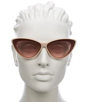 Quay Australia Women's Tempted 46mm Cat Eye Sunglasses